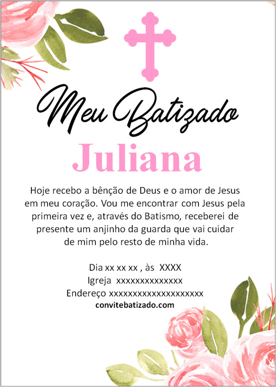 frases para convite de batizado