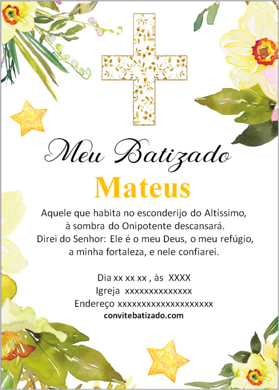 frases convite batizado bíblicas