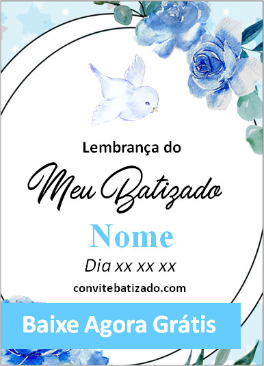 tag batizado personalizado