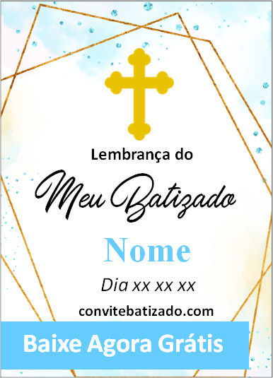 tag batizado para imprimir