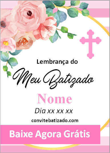 tag batizado elegante