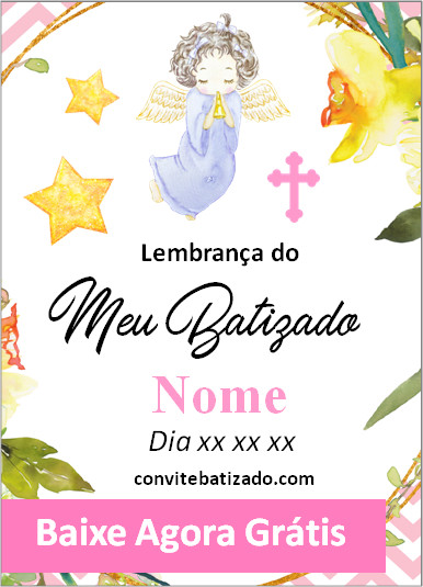 tag batizado lembrança do meu batizado